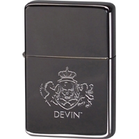 オイルライター／DEVIN　ロゴ／ＬＯＧＯ‐ＢＫ／ライテック